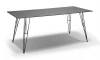 GRAY-150-80-SHT-TU10 "Руссо" обеденный стол из HPL 150х80см, цвет серый гранит 4SIS арт.УТ-00002145