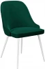 00-00060794 Стул 256 микровелюр К13 изумруд, ножки белые Dikline 00-00060794