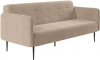 0000004041000000036181 Monaco диван-кровать прямой с подлокотниками, трехместный, бархат бежевый 5 Top Concept арт.13007