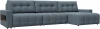 128975 Диван угловой с полками Лига-053 НПБ Лонг Лига Диванов (Велюр) арт.128975
