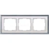 WL17-Frame-03 Рамка на 3 поста Werkel Palacio, хром с белым
