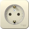 BLNRA110112 Розетка накладная с заземлением (молочный) Systeme Electric Blanca BLNRA110112
