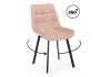 632478 Стул на металлокаркасе Челси 360 П бежевый (zd 210) / черный np 632478
