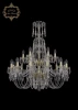 11.23.12+6.300.2d.XL-96.Gd.Dr Подвесная большая люстра Art Classic 11.23 11.23.12+6.300.2d.XL-96.Gd.Dr (220V, хрусталь, на цепи, подсвечник, свеча)