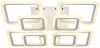 10219/8LED 130W Потолочная люстра светодиодная Attic 10219/8 LED 130W White