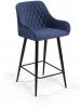 76778 Стул полубарный Robert, бархат синий 29 Top Concept ROBERT 76778
