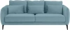 583358 Диван Amsterdam трехместный ОГОГО (арт.583358), (Ткань/Голубой)