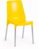 19666 Обеденный стул Tetchair GENIUS (Металл,Пластик/Желтый,Хром) 19666