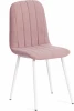 19939 Обеденный стул Tetchair ARC (Велюр,Металл /Пыльно-розовый,Белый) 19939