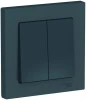 ATN000852 Выключатель встраиваемый двухклавишный (изумрудный) Systeme Electric AtlasDesign ATN000852