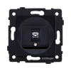 REA-009BK Розетка телефонная RJ11 черный Kollinger REA-009BK для Aspekt, Eleganz, Reflex
