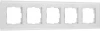 W0053101 Рамка на 5 постов (белый) Werkel W0053101