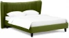 574752 Кровать Queen II Agata L ОГОГО (арт.574752), (Ткань/Зеленый)