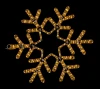 LC-13053 Светодиодная Снежинка "Путеводная Звезда" Ø0,5м Тепло-Белая, Дюралайт на Металлическом Каркасе, IP54 Laitcom LC-13053
