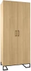 4009293h_Натур Шкаф R-Home двухстворчатый без зеркал Loft Дуб Натур
