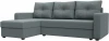 125988L Диван угловой Ливерпуль Лайт левый угол (Серый/Рогожка) Лига Диванов арт.125988L
