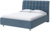 1928368 PROxSON Кровать Volumo без основания (Ткань: Велюр Monopoly Прованский синий (792)) 140x200