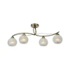 237/4PF-Oldbronze Потолочная люстра IDLamp Brunilda 237/4PF-Oldbronze