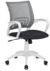 CH-W695N/DG/TW-12 Кресло Бюрократ CH-W695N темно-серый TW-04 TW-12 сетка/ткань крестовина пластик пластик белый