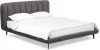 750818 Кровать Amsterdam ОГОГО (арт.750818), (Велюр/Серый)