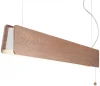 7520 Подвесной линейный светильник с выключателем Nowodvorski Oslo Led 90 Oak 7520 (220V, на тросе)