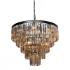V1807-1/8+4+4+1 Подвесная большая люстра Vitaluce V1807-1/8+4+4+1 (220V, хрусталь, на цепи, круглые)