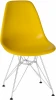638APP-LMZL DSR, цвет сиденья желтый (Y-01), цвет основания хромированная сталь Стул обеденный DSR (ножки хром, цвет желтый (Y-01))