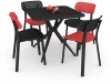 9278839701 Обеденная группа SHT-DS131 черный/красный Sheffilton 9278839701