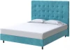 2027380 PROxSON Кровать Madrid Boxspring Standart (Ткань: Велюр Лофти Лазурь) 80x200