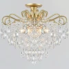 04066-0.3-06 MATT GOLD+CR Потолочная люстра хрустальная на штанге Reluce 04066-0.3-06 MATT GOLD+CR (220V)