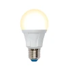 LED-A60 12W/3000K/E27/FR/DIM PLP01WH картон Лампочка светодиодная шар белая E27 12W 3000K Uniel LED-A60 12W/3000K/E27/FR/DIM PLP01WH