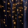 41633 Светодиодная гирлянда Feron CL23 41633 бахрома, статичная, 5,3м*0,8м + 3м 220V желтый c питанием от сети, прозрачный шнур