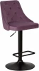 5021_BlackBase-LM JOSEPH BLACK, цвет сиденья пудрово-сиреневый велюр (MJ9-52), цвет основания черный Стул барный DOBRIN JOSEPH BLACK (пудрово-сиреневый велюр (MJ9-52)) 5021_BlackBase-LM BLACK, цвет сиденья пудрово-сиреневый (MJ9-52), основания черный