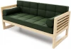 21888 Диван Arsko прямой Сега Б сосна велюр зеленый