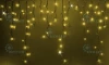 RL-i3*0.9F-B/Y Гирлянда светодиодная Бахрома желтая с мерцанием 220B, 144 LED, провод черный, IP54 RL-i3*0.9F-B/Y Rich LED
