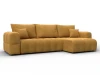 136525 Диван угловой Лига-110 НПБ угол универсальный (ДВП,ДСП,ЛДСП,Брус,Фанера,Велюр/Желтый) Лига Диванов 136525