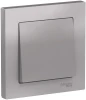 ATN000312 Выключатель встраиваемый одноклавишный (алюминий) Systeme Electric AtlasDesign ATN000312