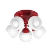 S9156-5 Спот Day&Night, 5 плафонов, красный с белым