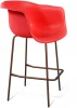 9309100001 Стул барный SHT-ST31/S29 красный ral3020/медный металлик от фабрики Sheffilton