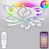 LED LAMPS 81336 Потолочная люстра Natali Kovaltseva Sand LED LAMPS 81336 160W, белый, LED с RGB подсветкой (220V, пульт управления, управление смартфоном, цветы)