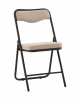 УТ000041388 Стул складной Джонни велюр велютто бежевый каркас черный матовый Stool Group арт.УТ000041388