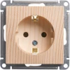 RS16-154-7-86 Розетка встраиваемая с заземлением (сосна) Systeme Electric W59 RS16-154-7-86