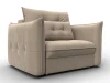 136999 Кресло Лига-100 НПБ (ДСП,Фанера,Велюр/Бежевый) Лига Диванов 136999