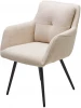 621M05246 Стул VALLEYS Бежевый Lake-110, ткань / черный каркас / Товарный знак DISAUR