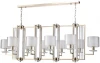 NICOLAS SP10 L1300 GOLD/WHITE Подвесная люстра большая Crystal Lux Nicolas SP10 L1300 GOLD/WHITE