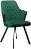00-00076159 Стул DikLine 345 K13 изумруд, ножки черные арт.00-00076159