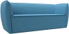 123182 Диван кухонный прямой Бергамо 3-х местный (Голубой/Рогожка) Лига Диванов арт.123182