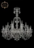 11.11.12+6.300.XL-94.Cr.Sp Подвесная большая люстра Art Classic 11.11 11.11.12+6.300.XL-94.Cr.Sp (220V, хрусталь, на цепи, подсвечник, свеча)