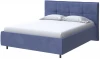 2016482 PROxSON Кровать Lino без основания (Ткань: Велюр Casa Сапфировый) 200x190