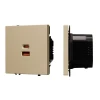 054318(1) Розетка тип A+C софт-тач золотой песок ARL NOBE USB SCT-MUAC-SFPL-FC-GD (65W, QC3) (Arlight,) 054318(1)